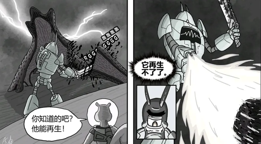 剧情反转,海绵宝宝被拖下岩浆,派大星反杀,肌肉章鱼哥!