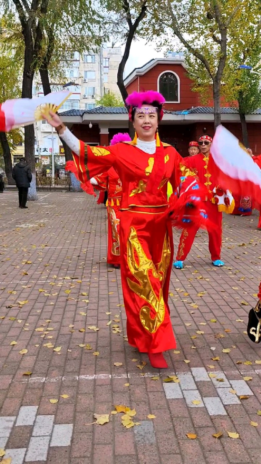 哈尔滨市道里区建国公园秧歌-度小视