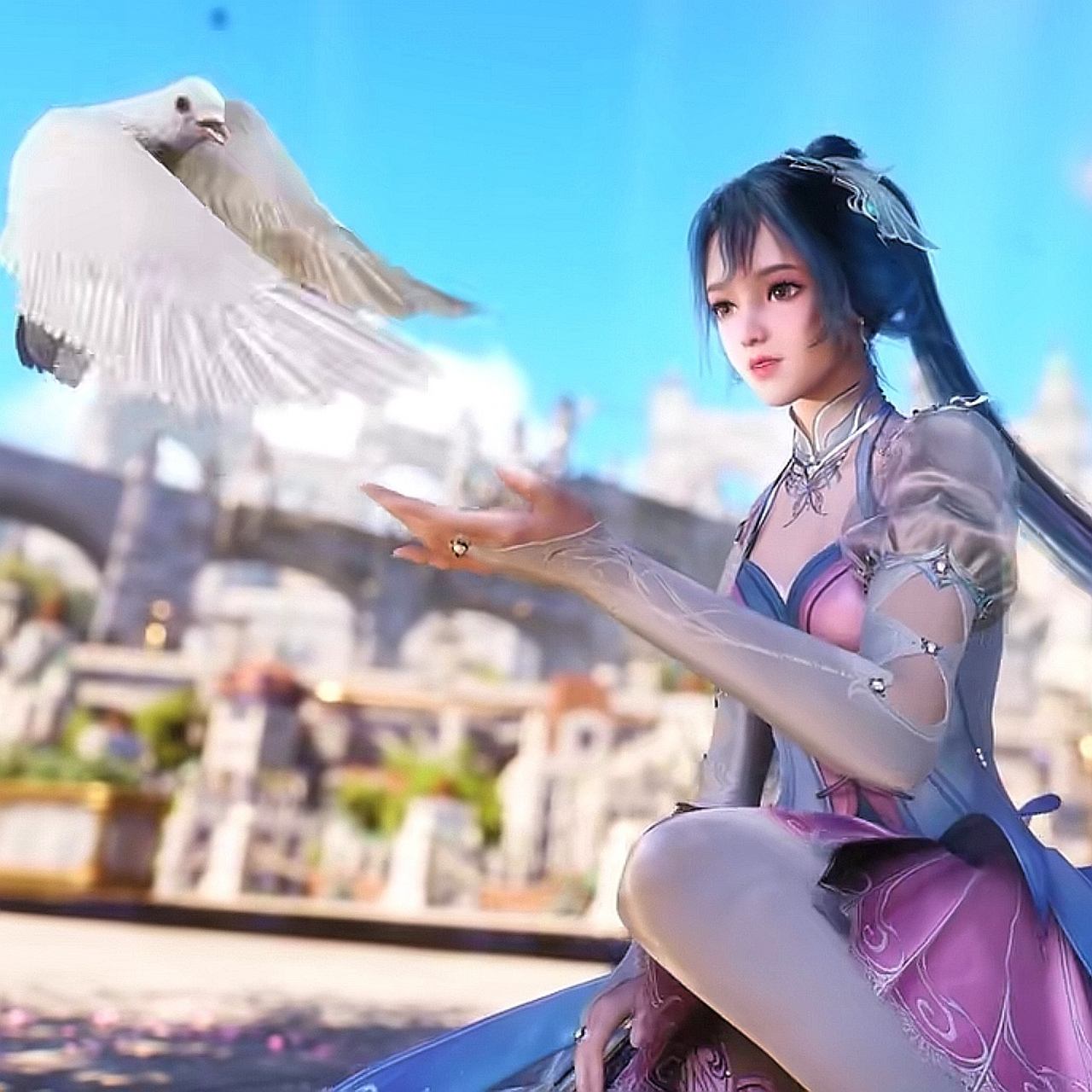 最新的《斗罗大陆2绝世唐门》动画预告已经出来;其中女主角唐舞桐身 