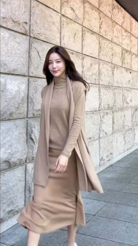 韩国极品模特王宥利时尚街拍视频花絮:这步伐也太潇洒了吧-度小视