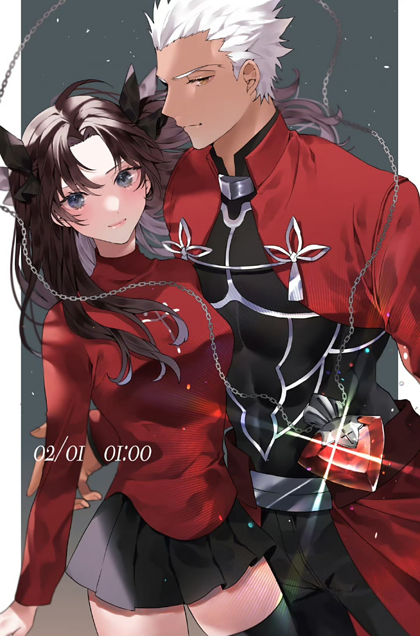 画师嶌鳥  新绘  fate 弓凛(twi:simasima0033 ) #动漫cp#  6767