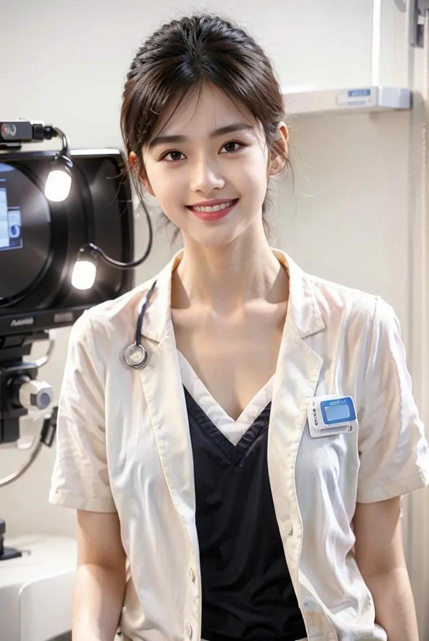 美丽动人的白衣天使护士美女写真#美女# #养眼美女# #致敬白衣天使