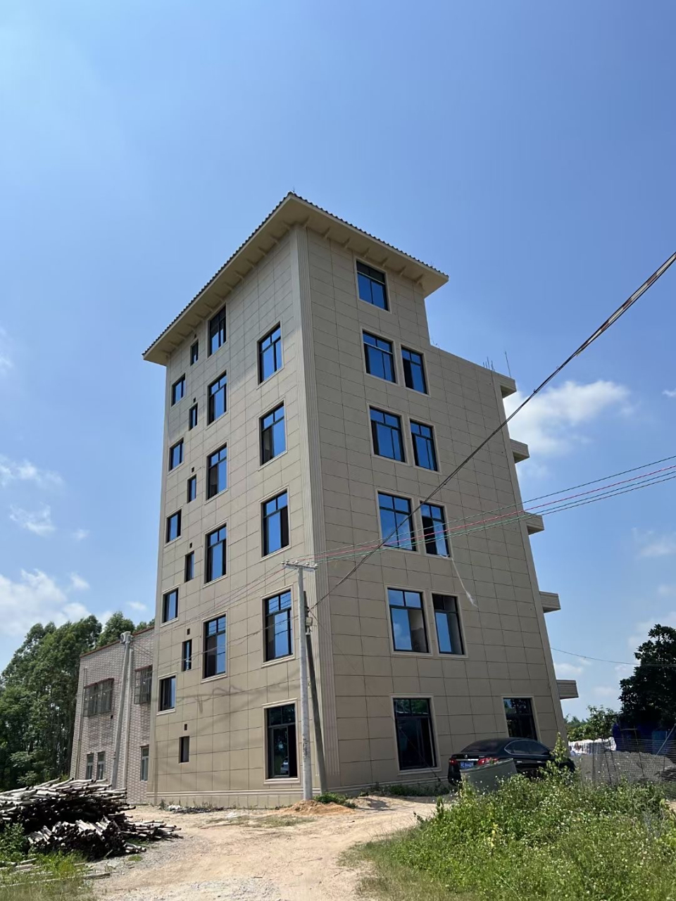 罗马柱瓷砖外墙砖贴出大理石效果