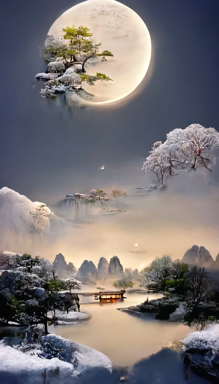 人间仙境人间仙境世外桃源 人间仙境美如画 #美景# #国风古韵