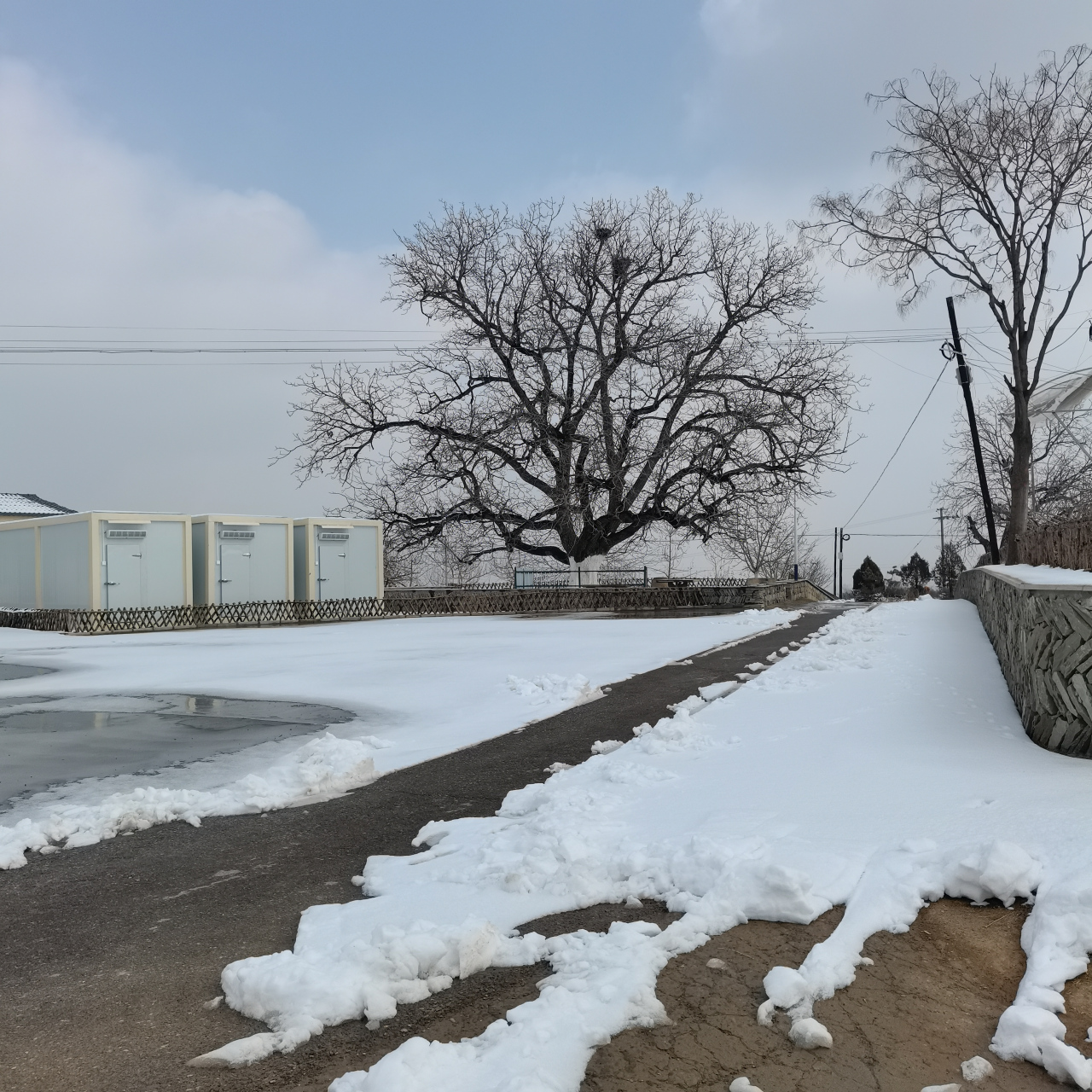 陕北窑洞雪景图片图片