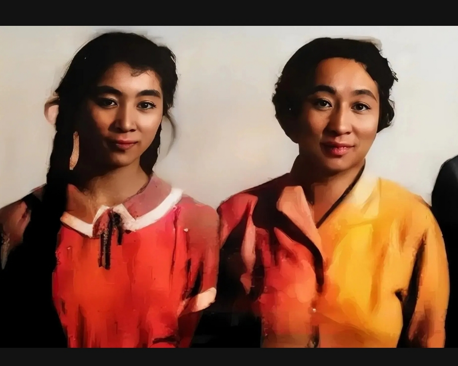 60年代初,林豆豆和母亲叶群,一张罕见的留影,照片中的林豆豆留着两个