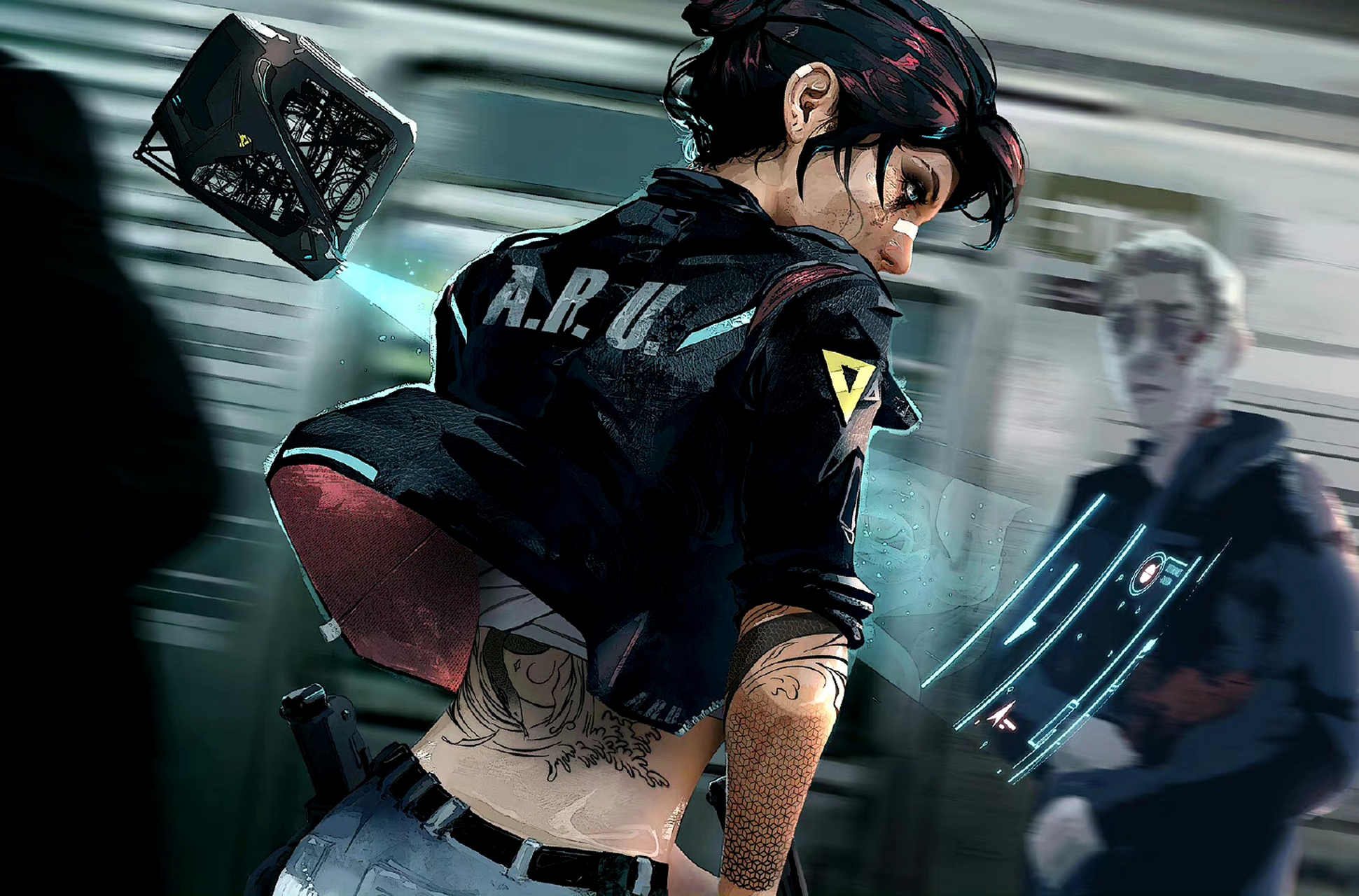 一组炫酷感爆棚的人物插画,by rashed alakroka.