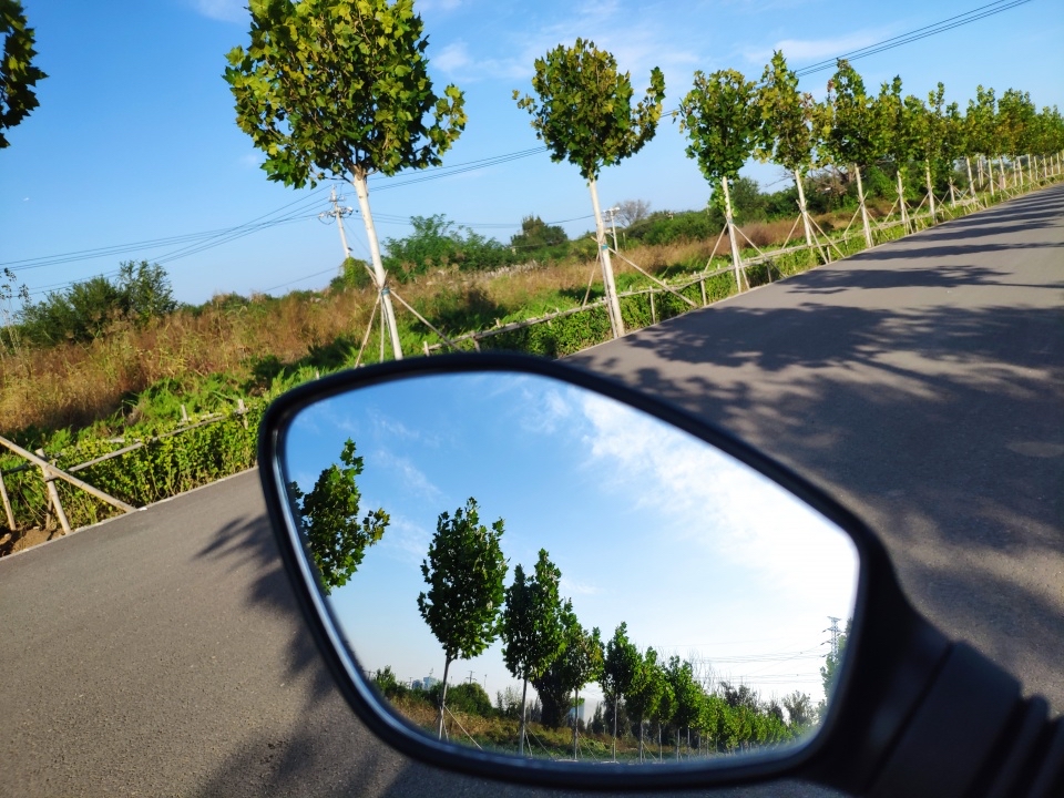 反光镜里的风景