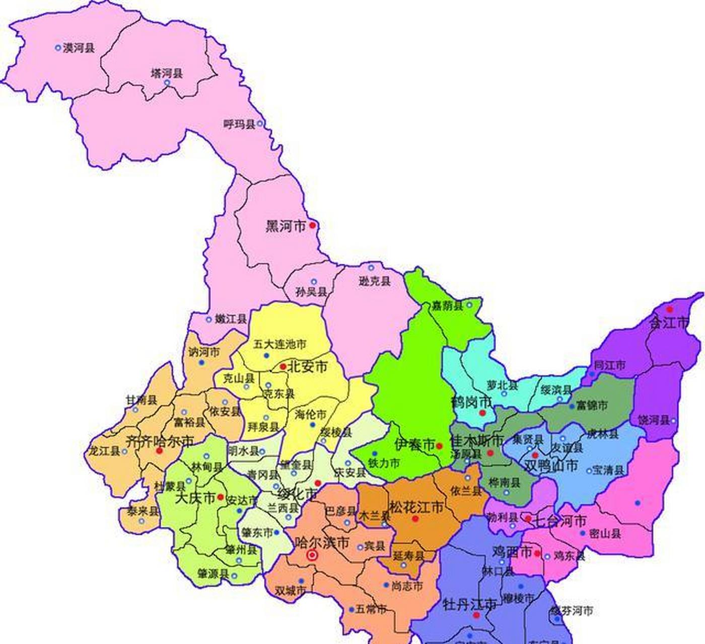 一牛人,将黑龙江50多个县市的名字串成了一首诗,欣赏一下: