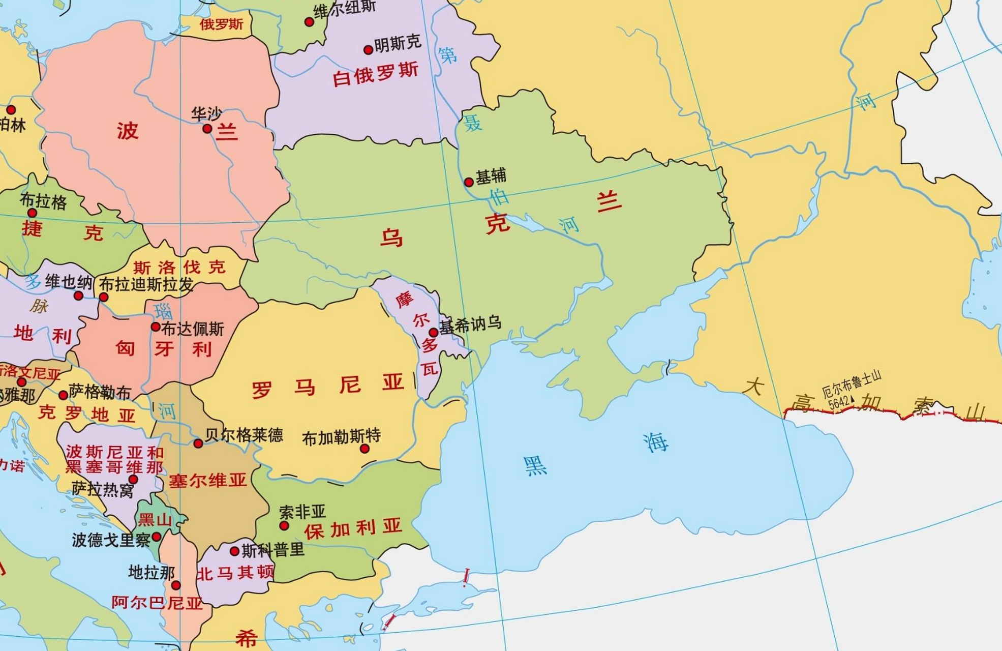 不知道为啥,欧洲地图中很多对称.