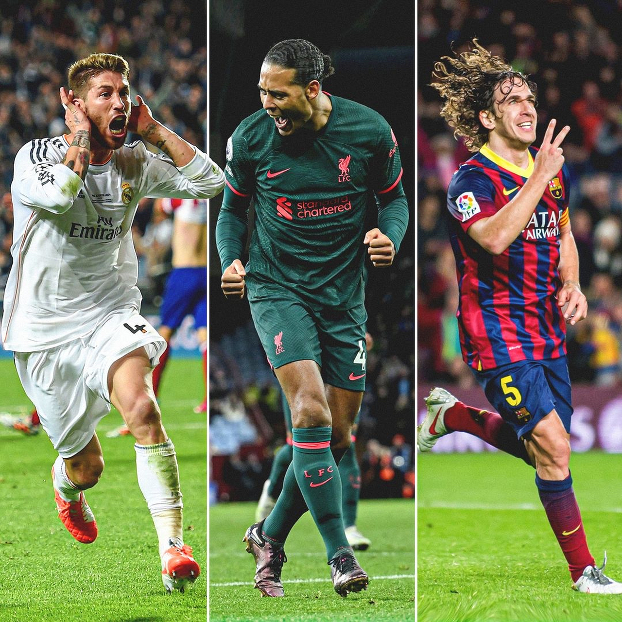 拉莫斯,范戴克和普约尔三位后方领袖,谁的进攻能力更强一些呢?#足球# 