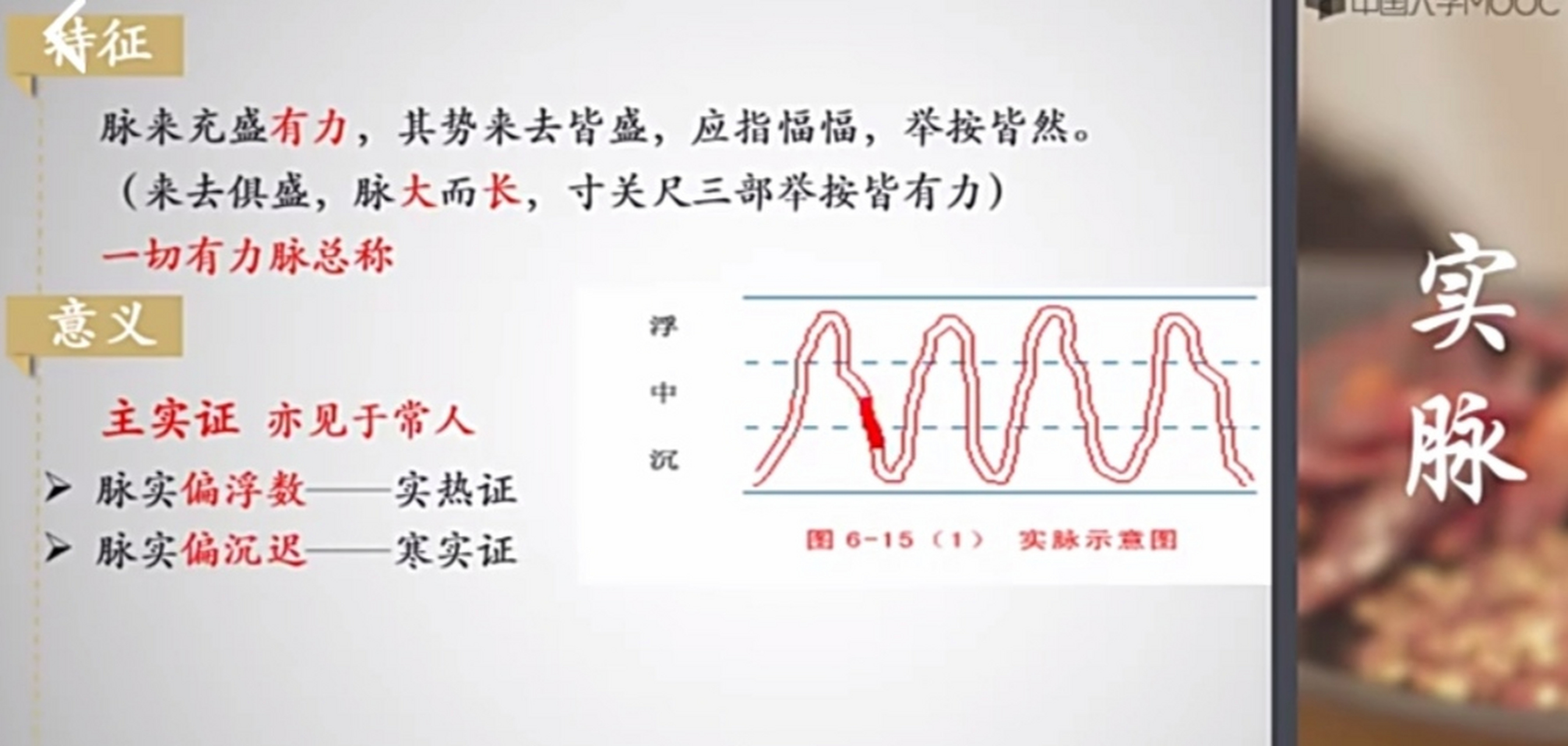 中医"诊脉"一一"实脉"的特征,意义,实脉"主实证",正常人群