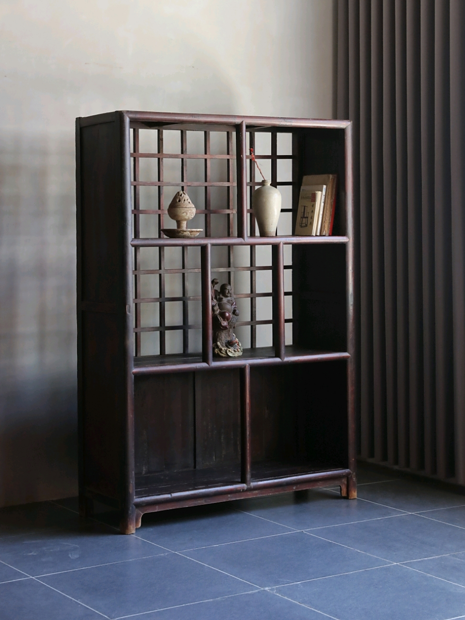 中古风置物架61书架#家具# #装修# #收藏
