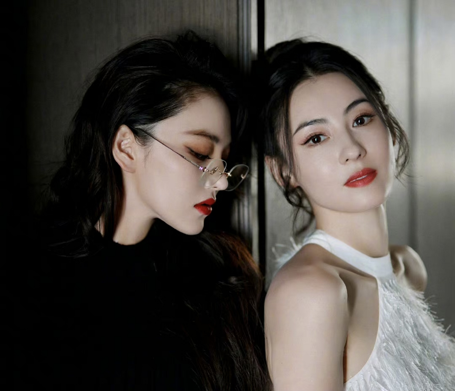 张馨予和张柏芝黑白配,气场全开