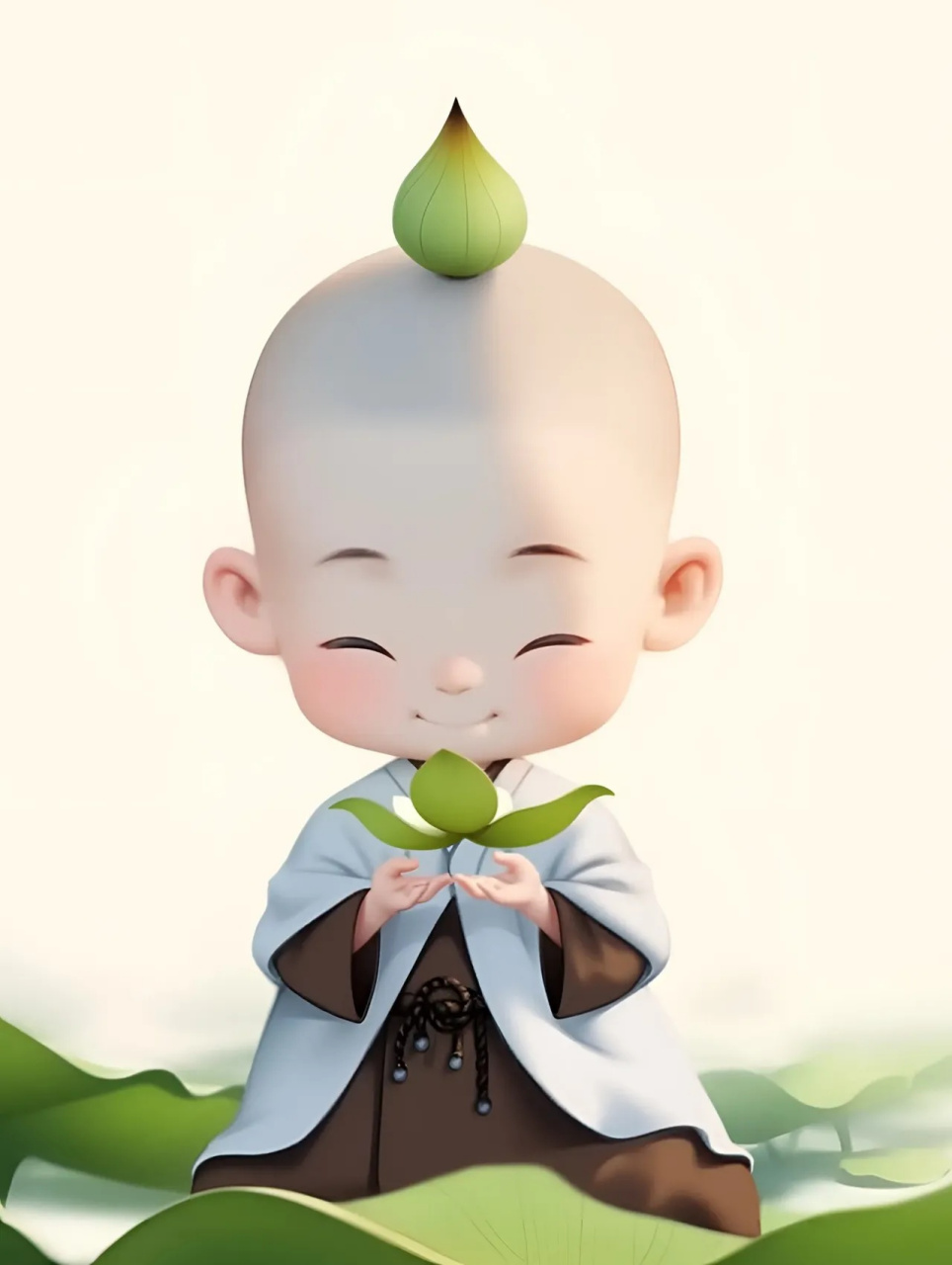 小和尚头像,阿弥陀佛