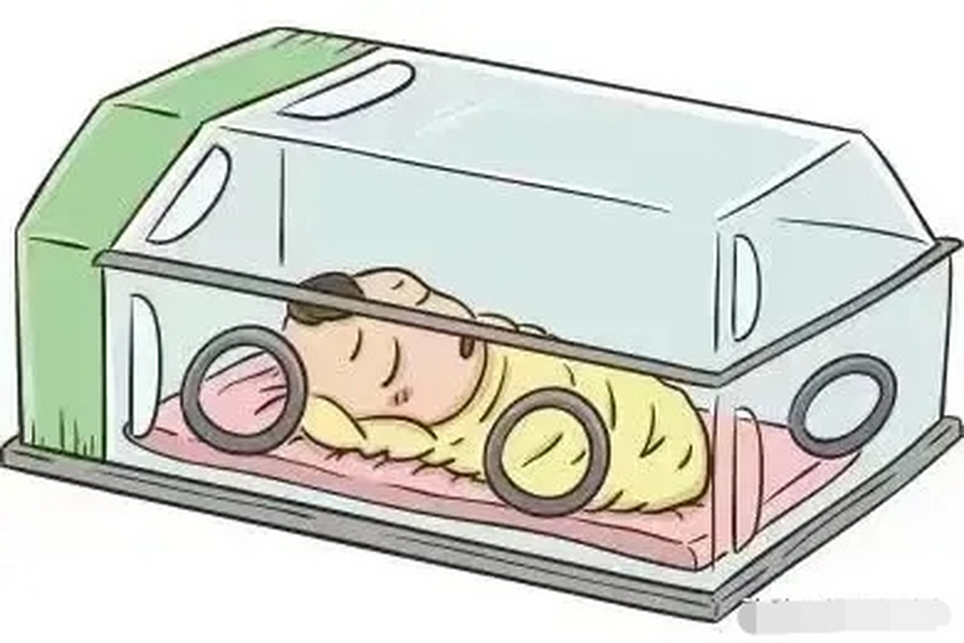 江苏南京,一个婴儿因为早产,不得不需要在保温箱里进行养护,不料却被