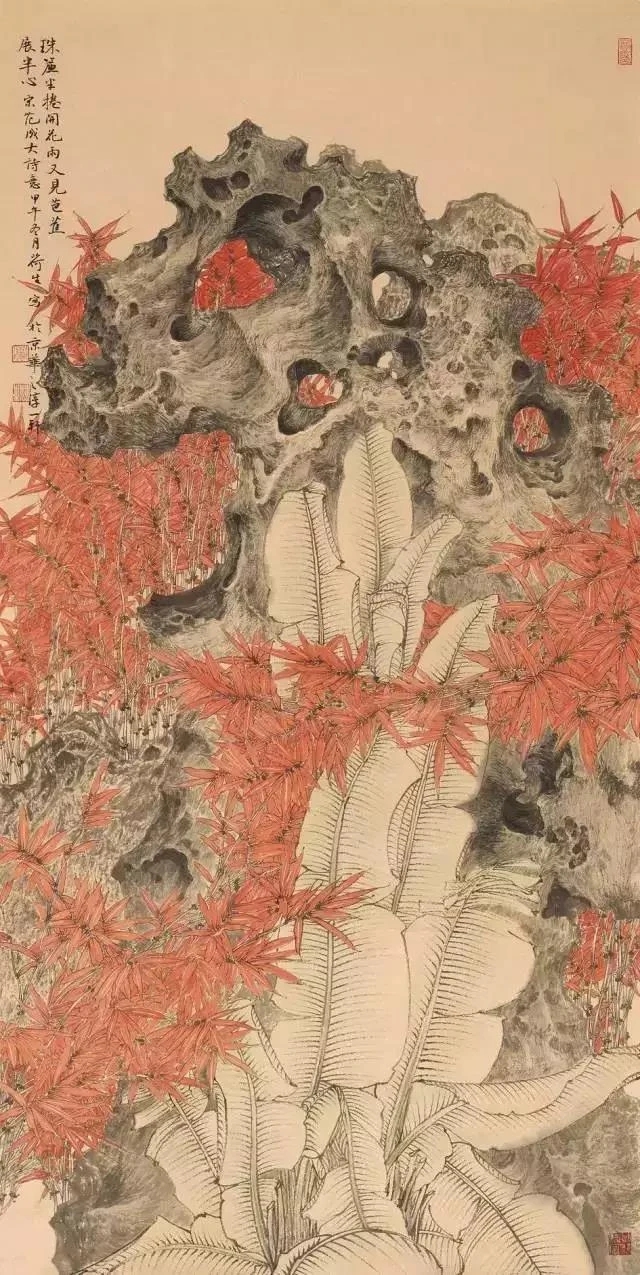 夏荷生|他的作品风格以中国画传统笔墨为主要表现形式