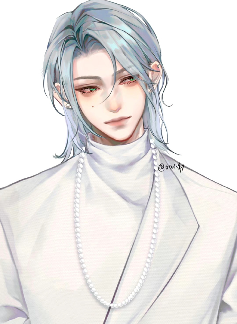 《附加遗产》蓝色头发的温小辉,小辉哥这样图有点冷艳哎,好看到不敢让