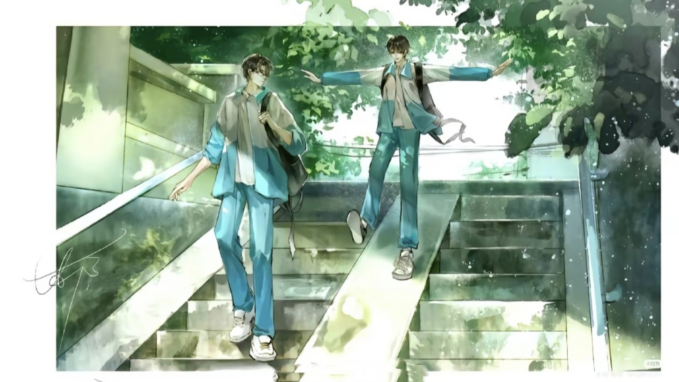 少年灌风的校服,裹着整个青春的秘密#某某# #校园