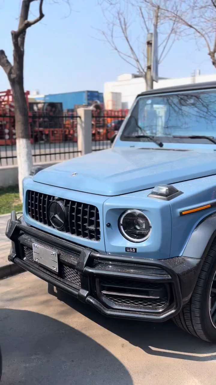 奔驰g63瓷器蓝 amg 稀缺颜色最爱奔驰大g