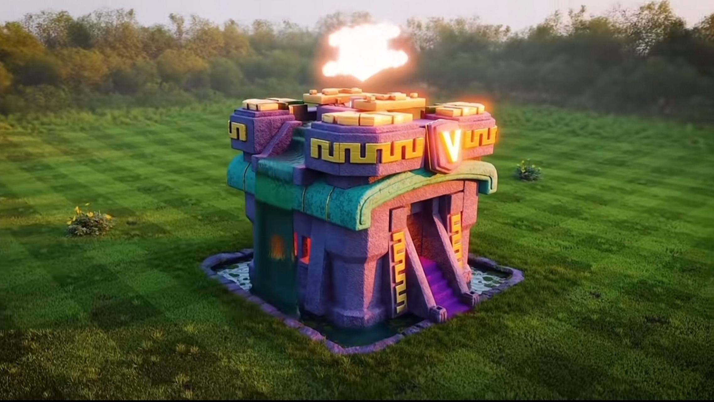 部落冲突:十三,十四本,十五级大本营4k高清