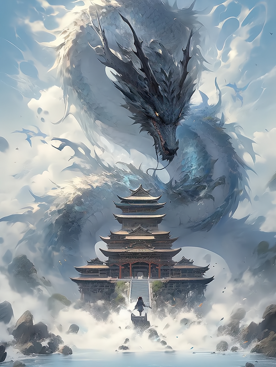 龙宫?或者是水淹陈塘关?#ai绘画# #神话