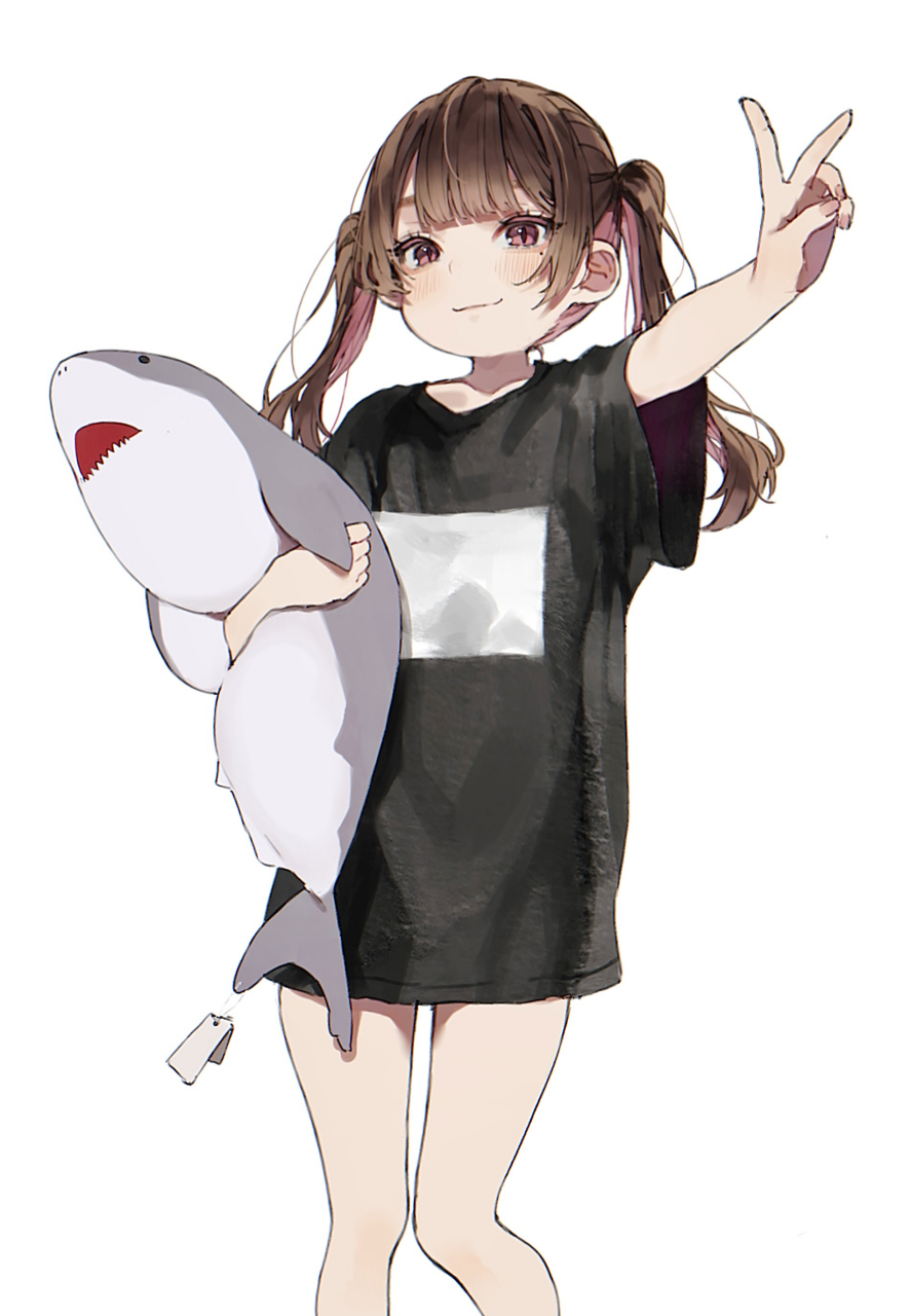 可算让我逮到你啦,鲨鱼先生🦈#二次元#  画师:はむねずこ