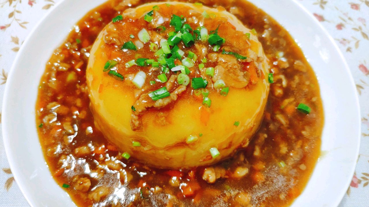 酱香土豆泥,多余酱汁用来拌饭好吃到停不下来,太赞了