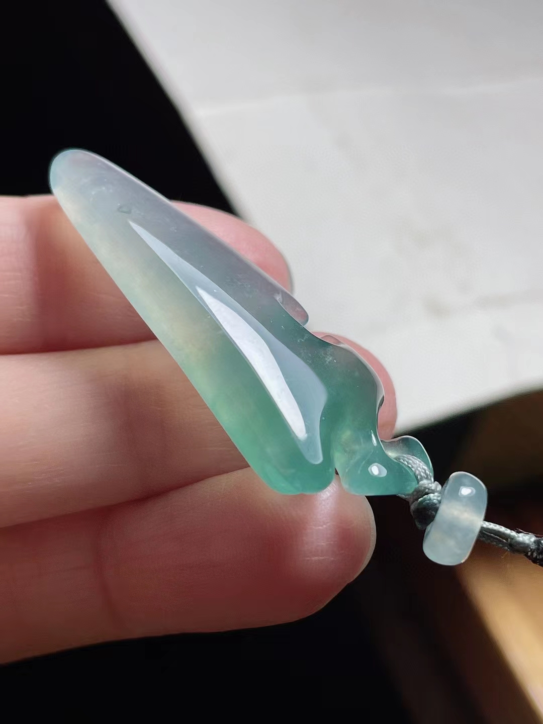 冰晴随形,完美配顶珠,尺寸43-15-8mm