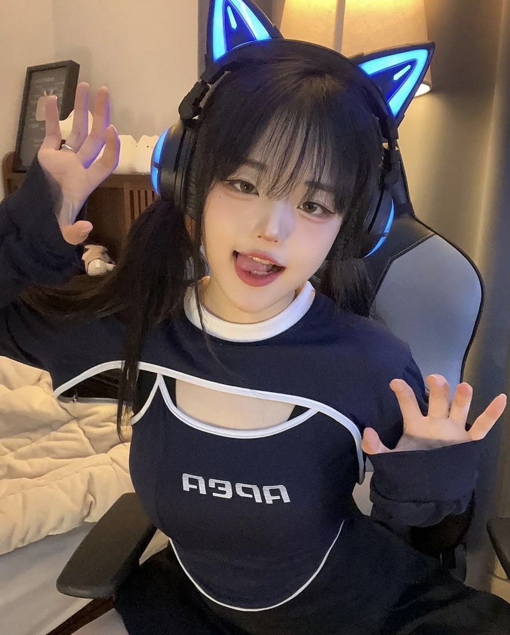 电竞猫耳娘cos#cosplay# 永远守护我