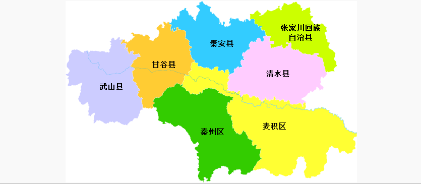 甘谷地图图片