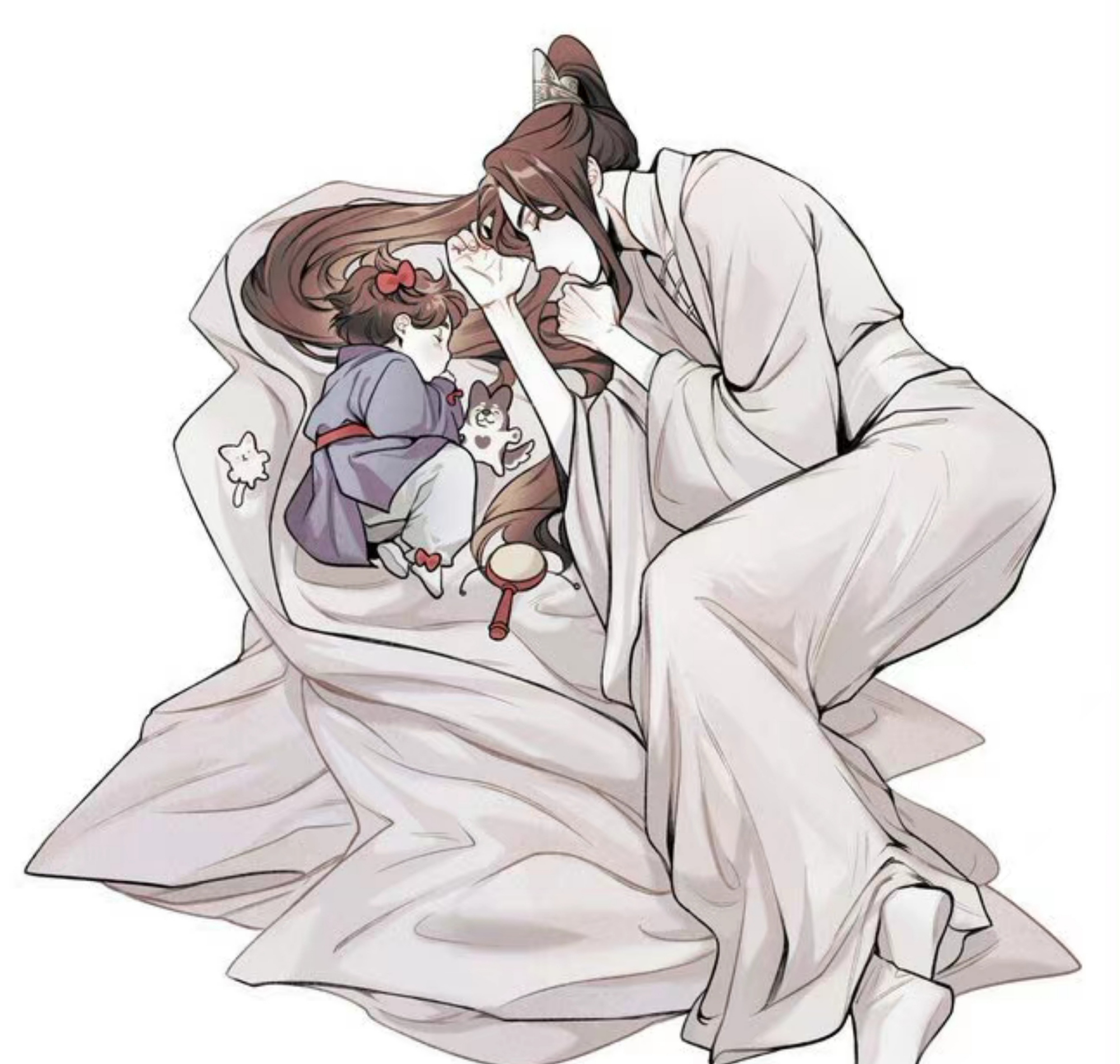 二哈和他的白猫师尊,当墨燃有了娃,踏仙帝君都流泪了