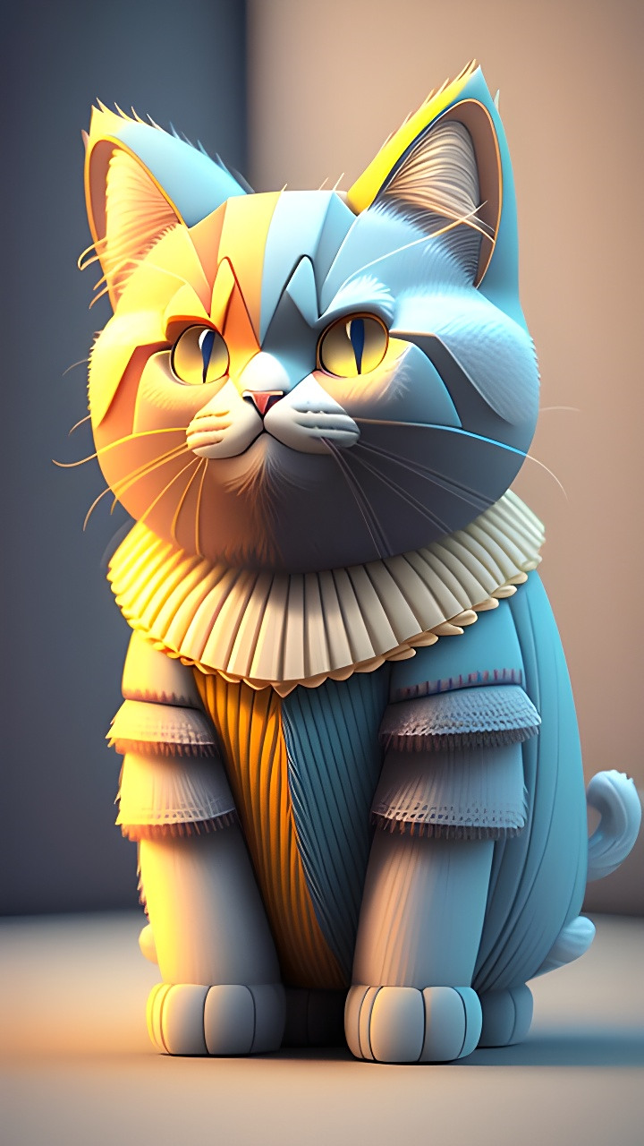 朋克风猫猫壁纸 #被小猫咪可爱到#  #赛博朋克风