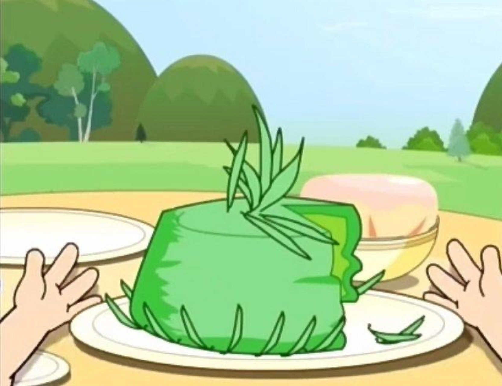 真的会有人和小懒一样喜欢吃青草蛋糕吗?#趣图搞笑