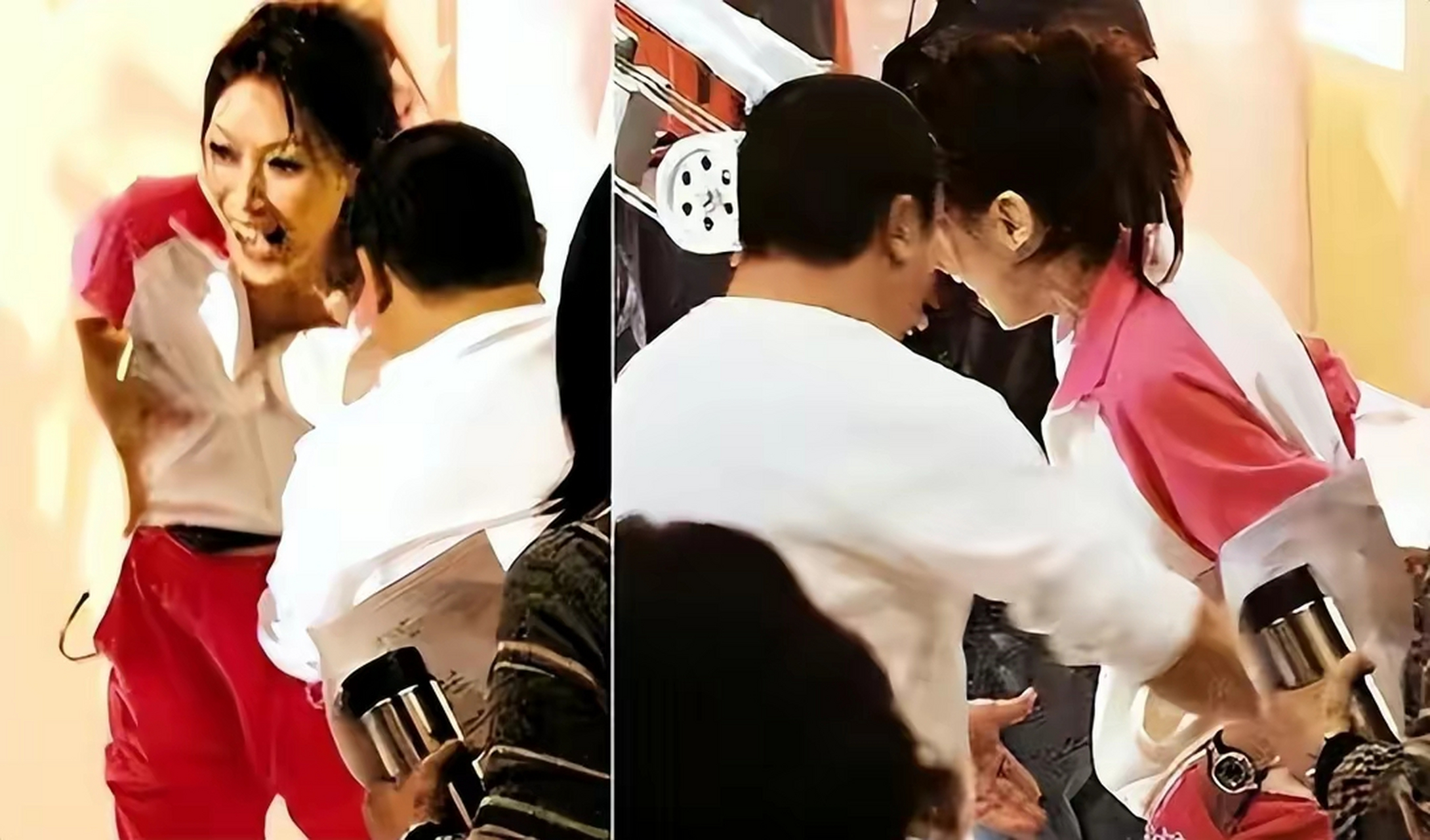 在港台综艺中,乱摸强吻这些事情是经常发生的,人们都习以为常.