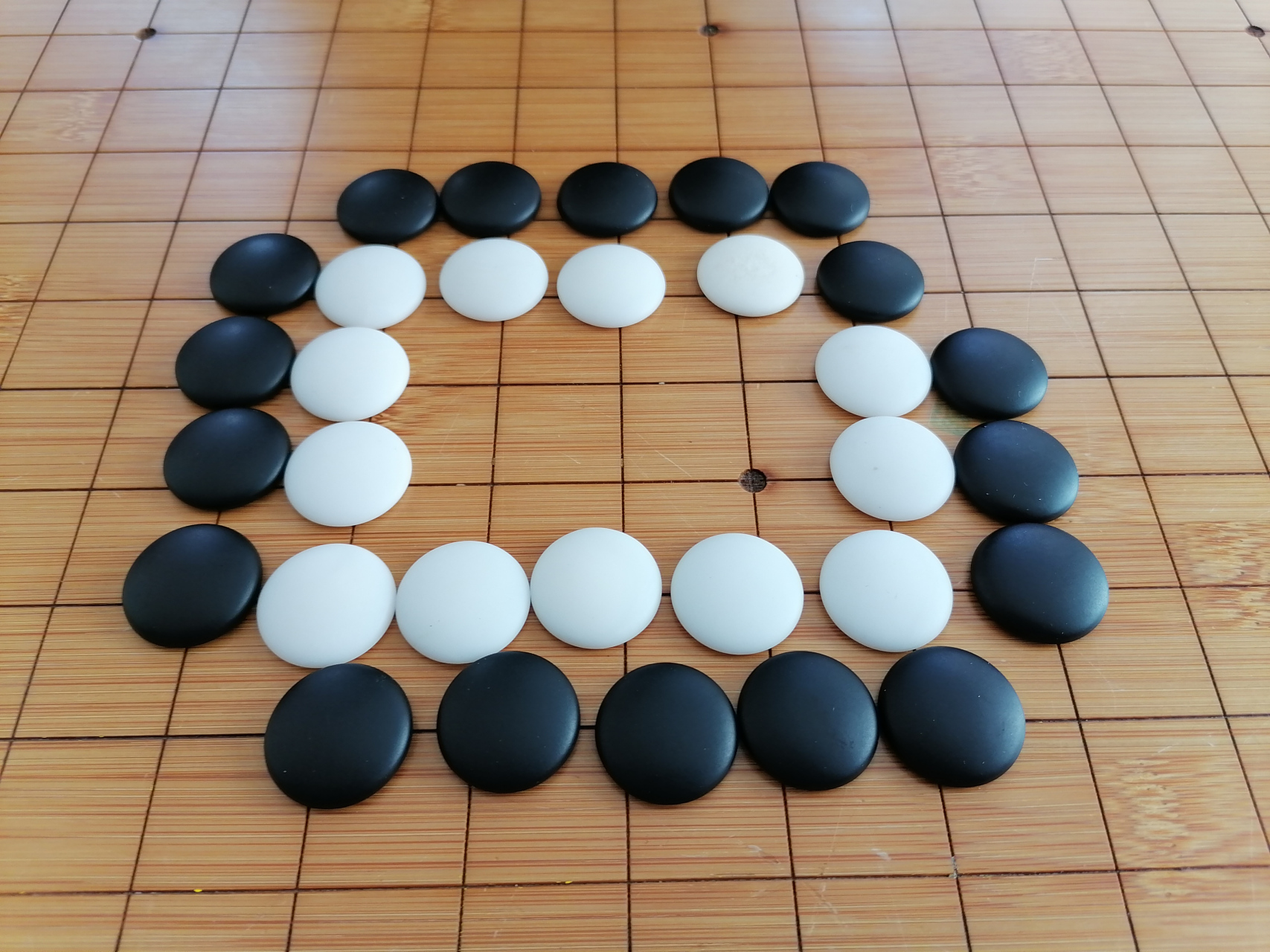 围棋葡萄六图形摆法图片