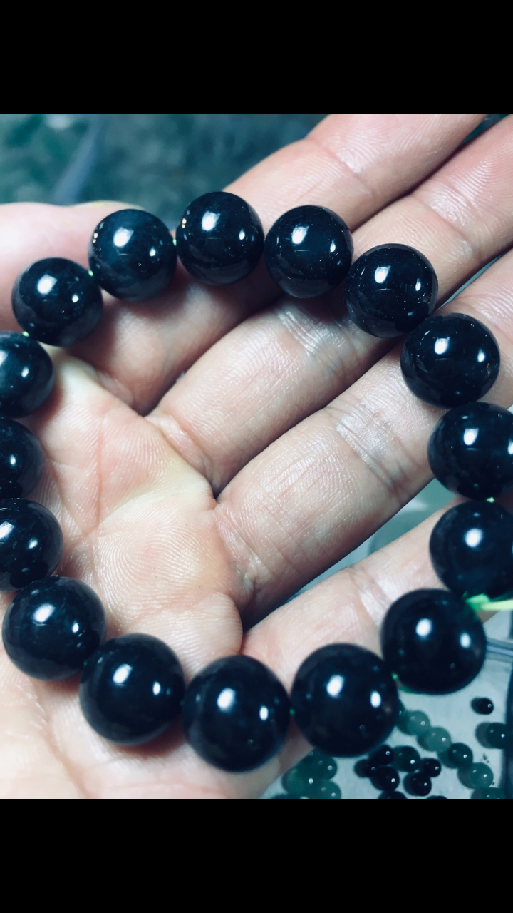 四会天光墟捡漏墨翠手串#古董古玩收藏