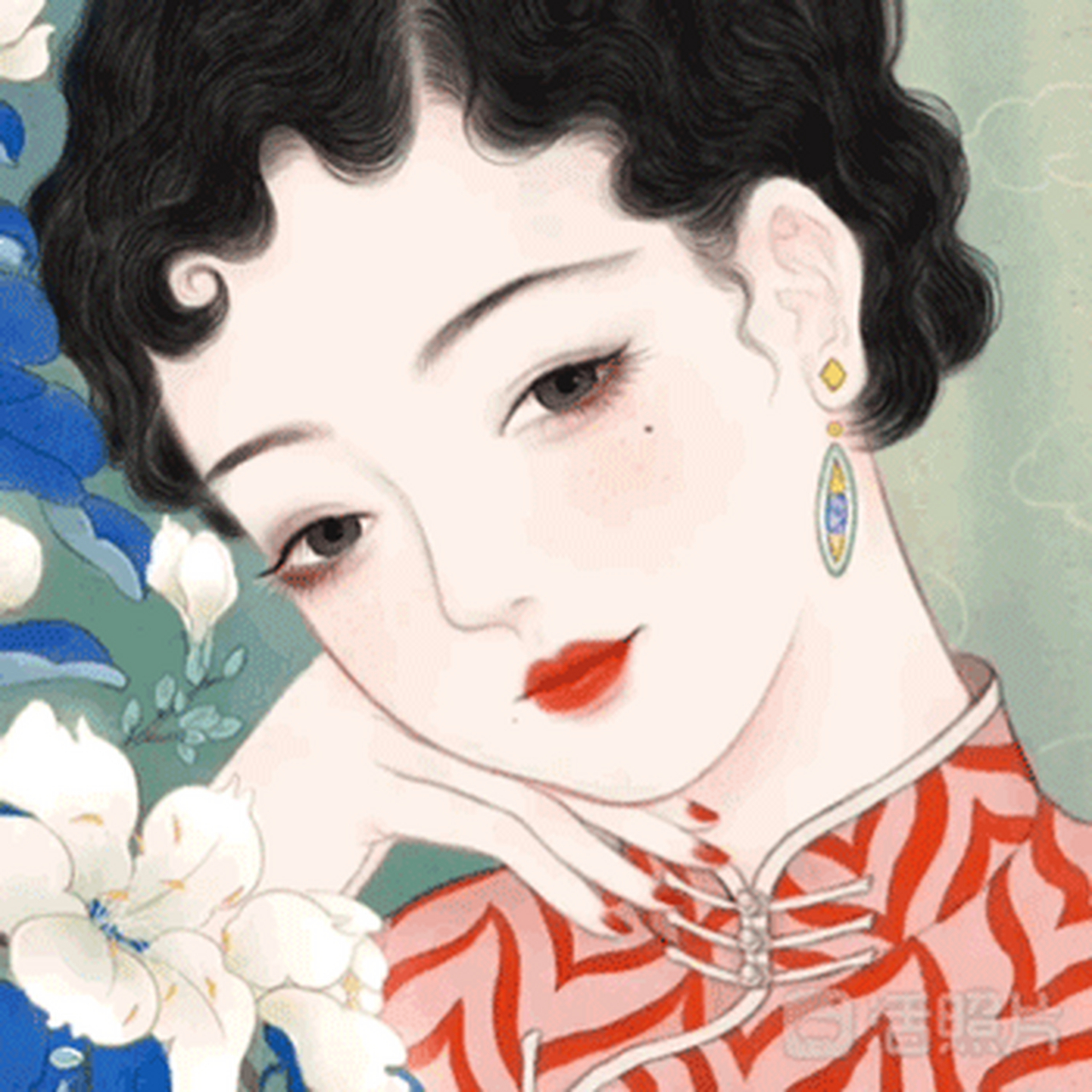 太美了,85后美女插画师笔下的民国风情女子,让人一眼就爱上