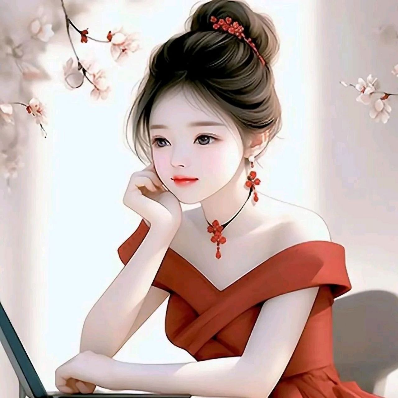 温婉女生头像,看起来就很文静 请试着做一个安静大方的女生