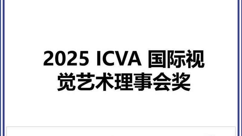 2025 ICVA 国际视觉艺术理事会奖,艺术,艺术产业,好看视频