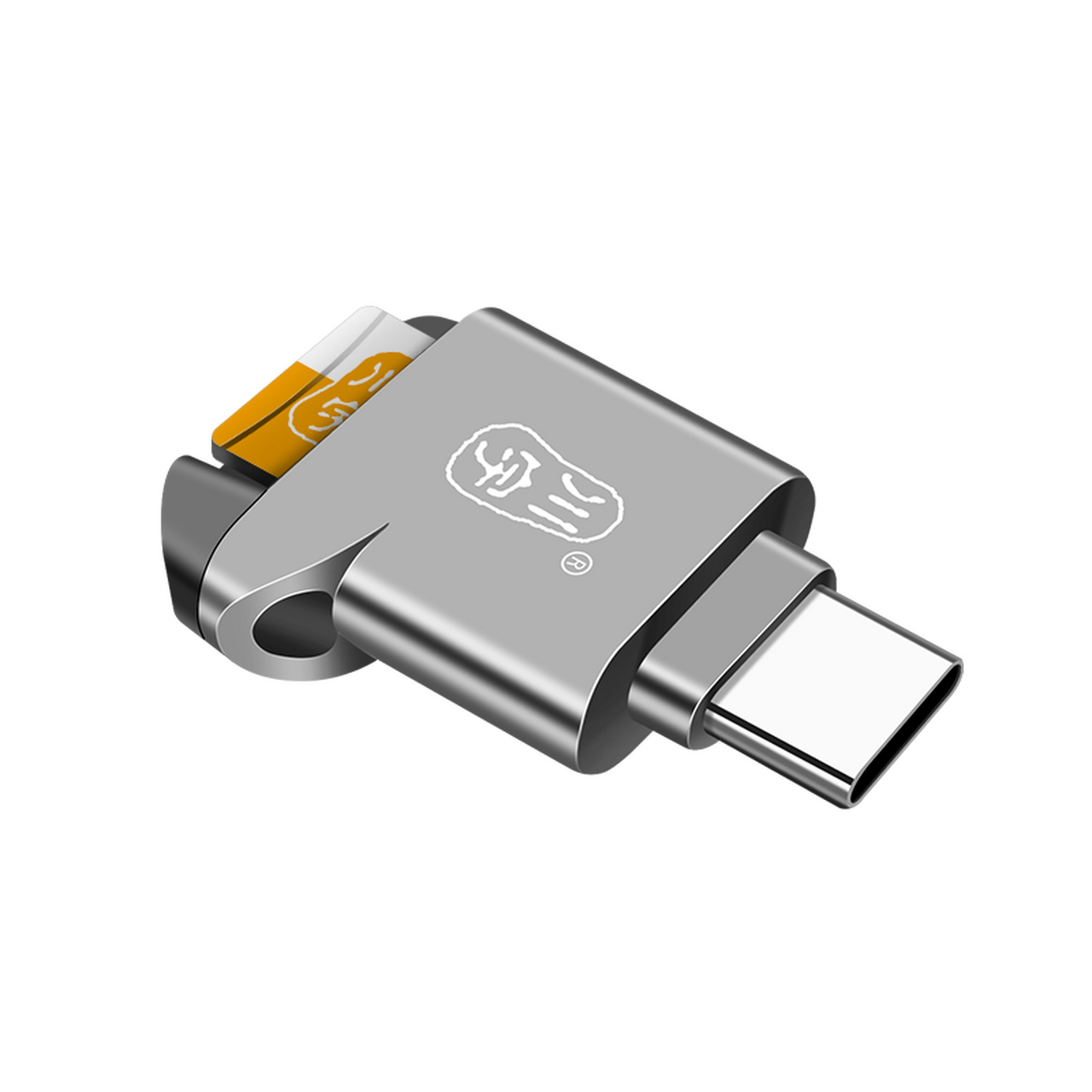 川宇 usb-c高速手机迷你读卡器type-c接口安卓otg支持tf行车记录仪