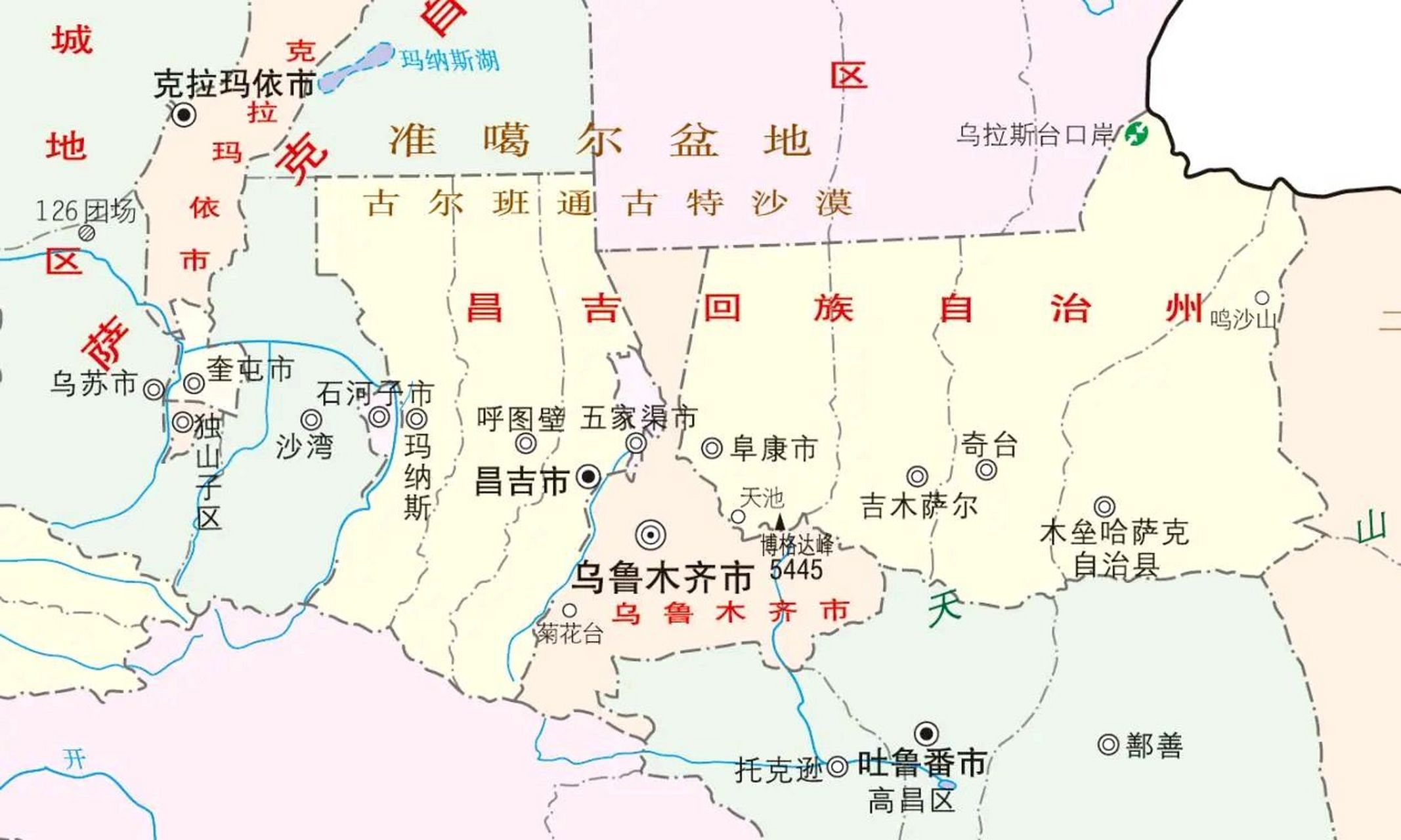 昌吉市区地图全图图片