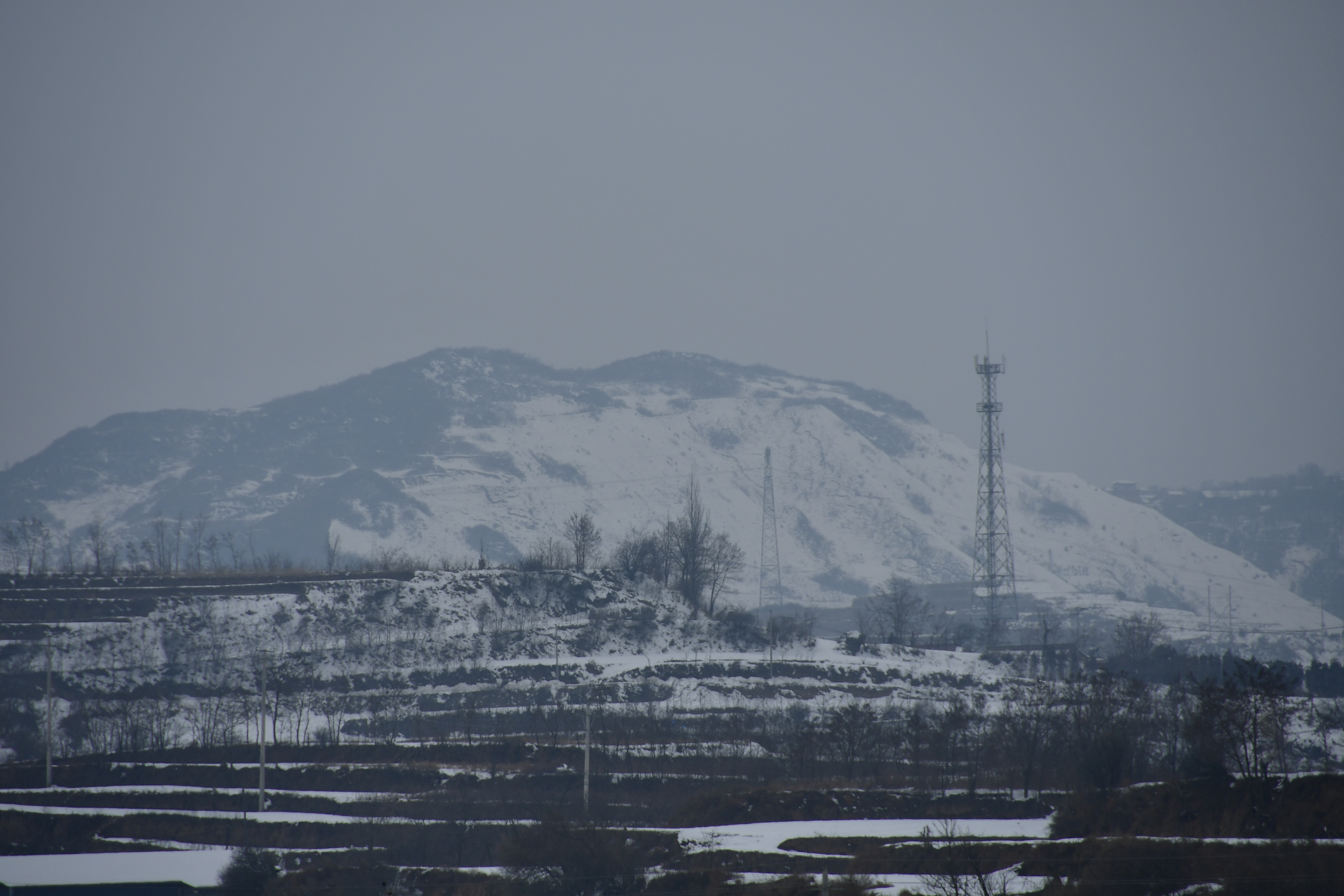 甘肃农村雪景图片图片