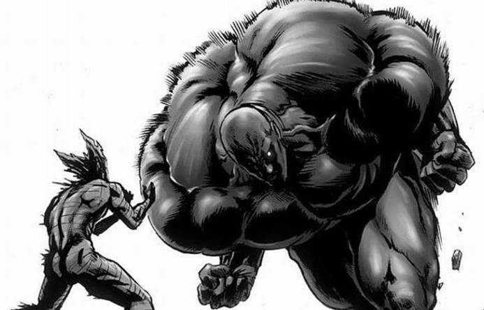 一拳超人:超合金黑光的实力早已超越邦古,饿狼这一战足以证明!