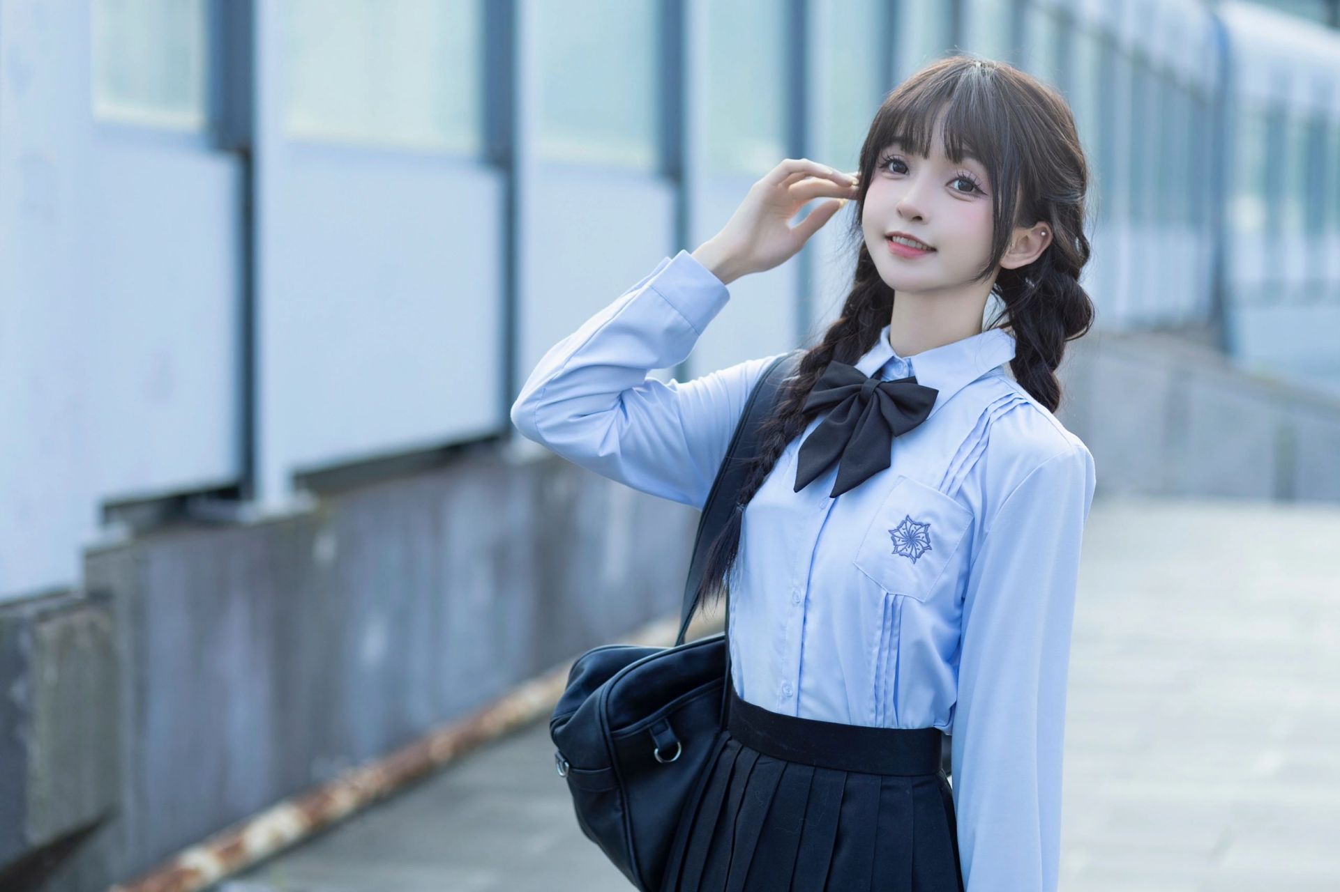 jk制服最近迷上这种风格了