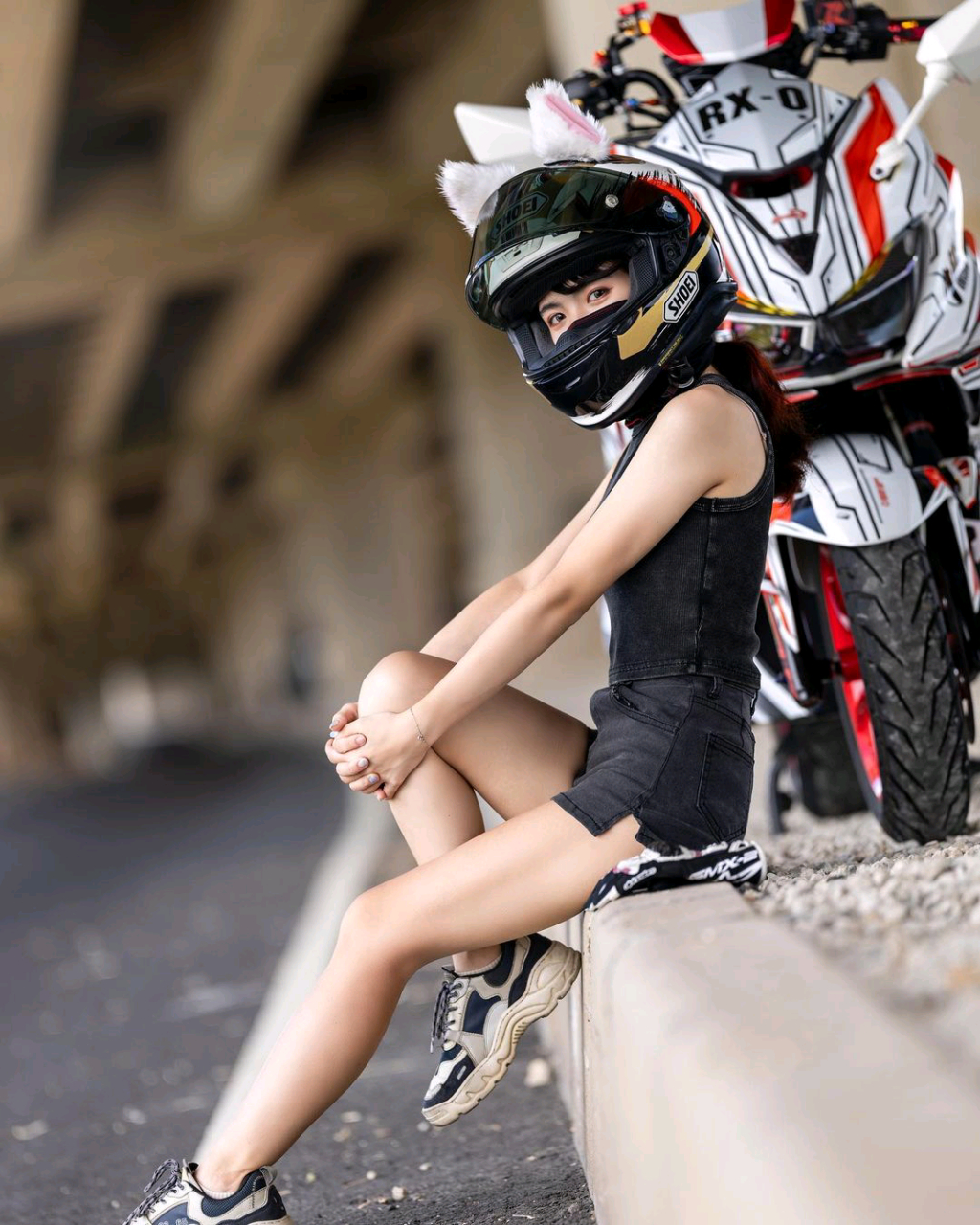 机车小姐姐#摩托车