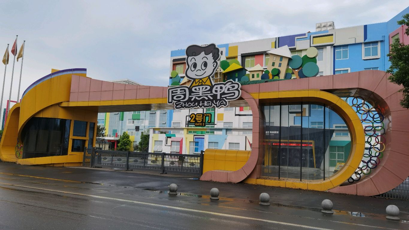 实拍周黑鸭武汉总部基地,这是我见过最有个性的一家工厂