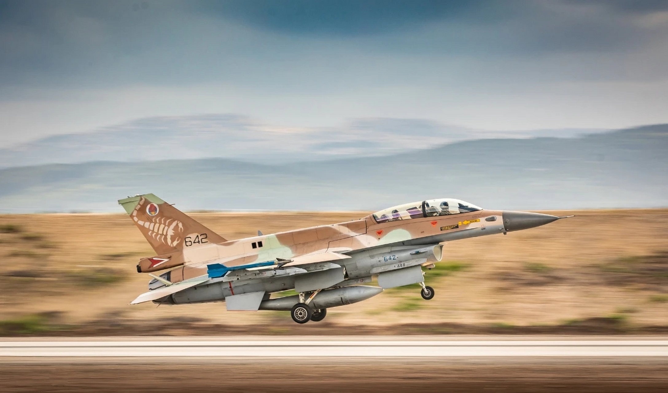 以色列空军的f-16i"索法"战斗机.