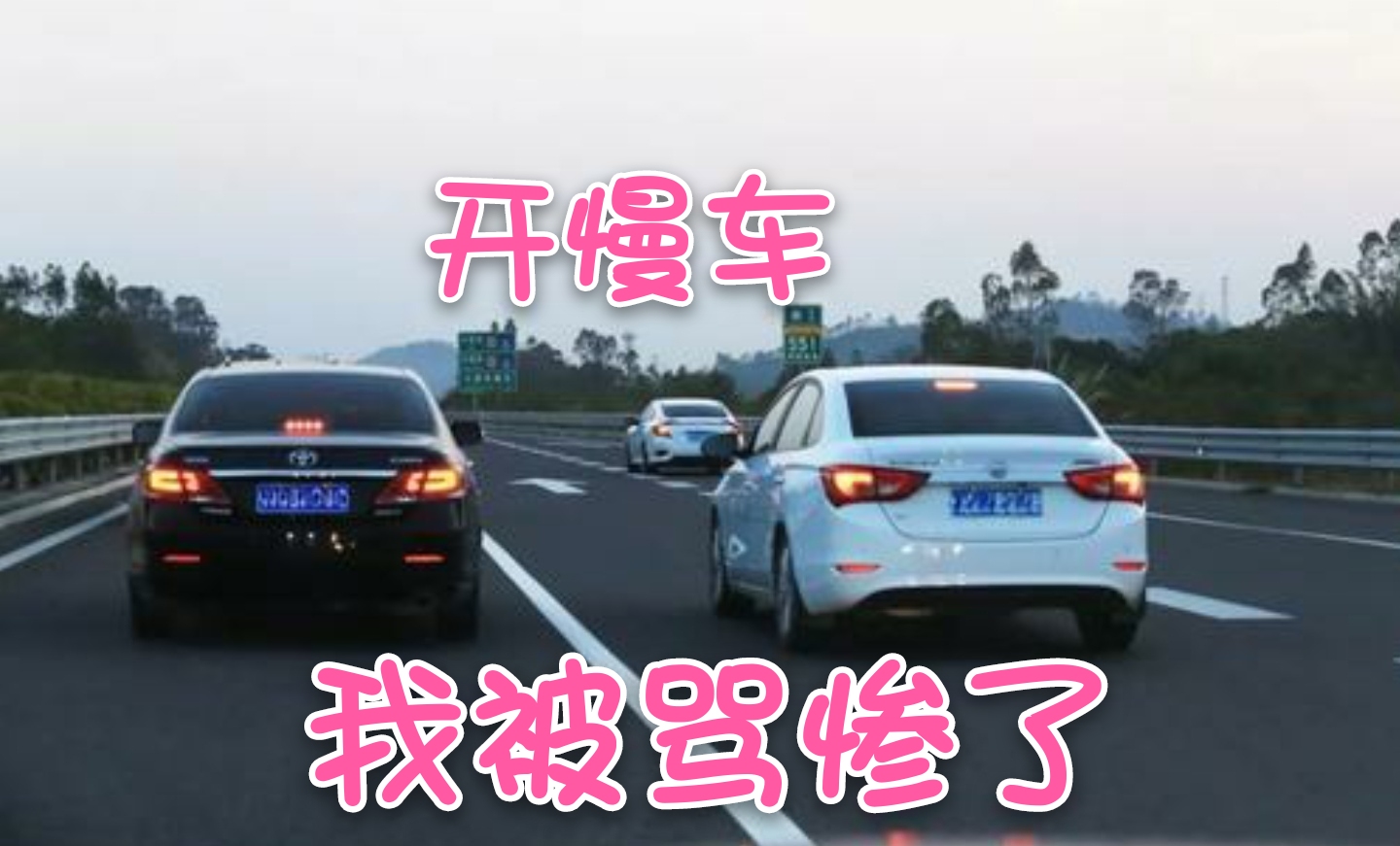 都说出门开车要慢点!然而为何一路上老有人在骂我?