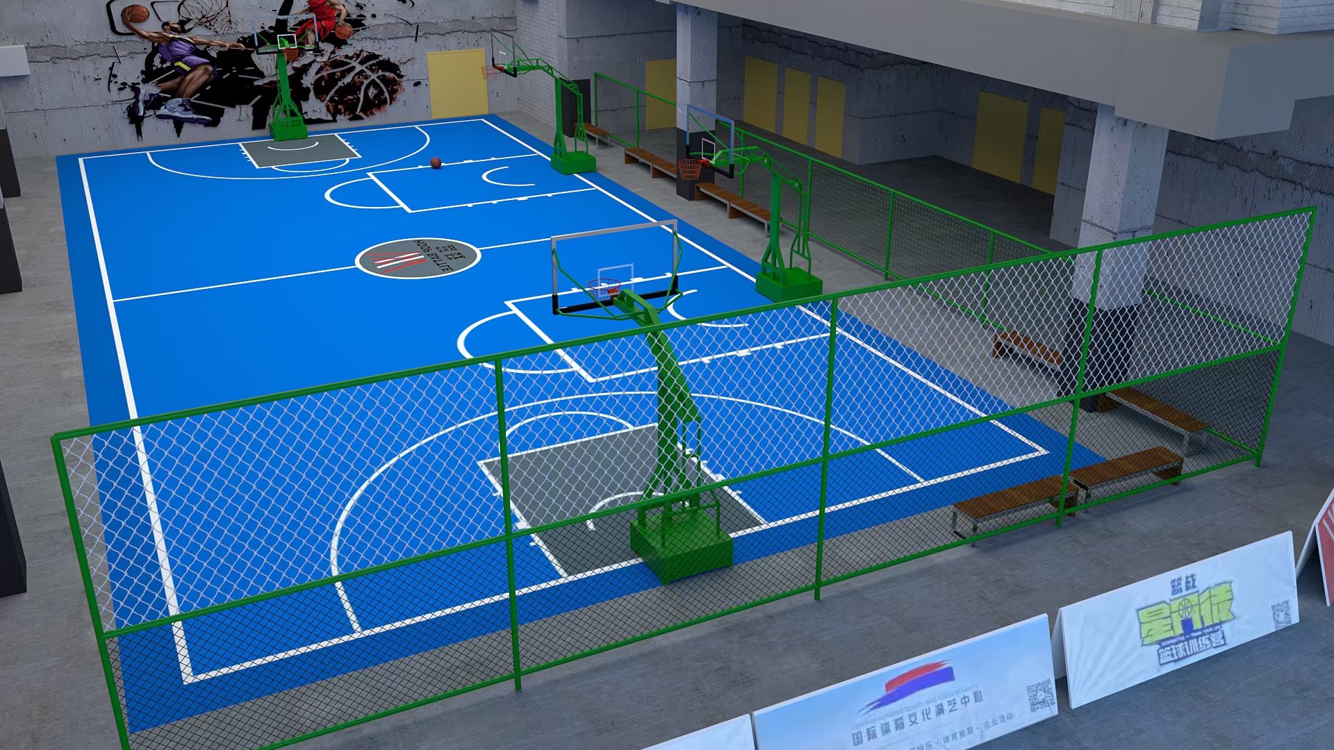 篮球场地板类型图片
